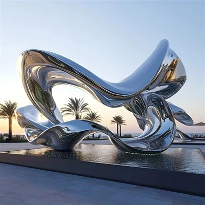 स्टेनलेस स्टील सार मूर्तिकला